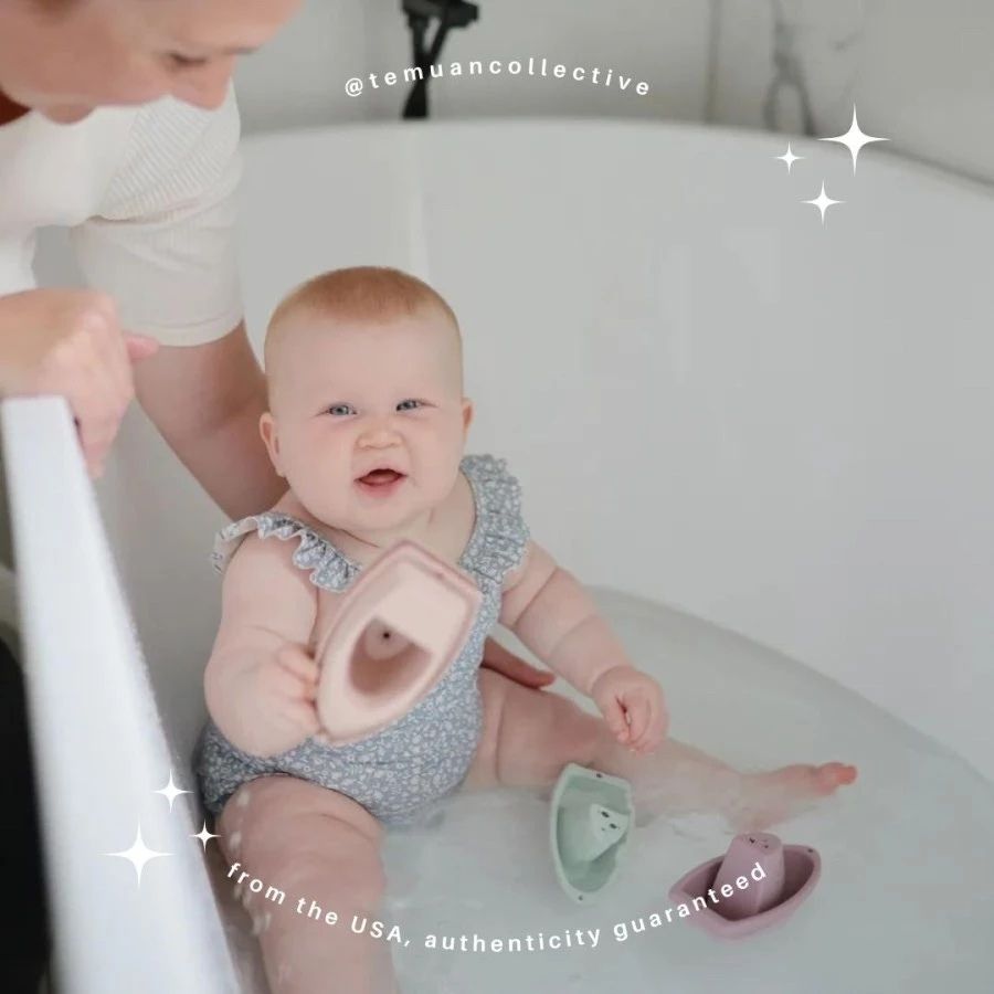 MUSHIE Bath Boats Original Set of 5 Stackable