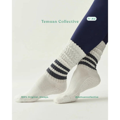 MoveActive Pilates Project x Cheerleader Scrunch Non Slip Grip Socks