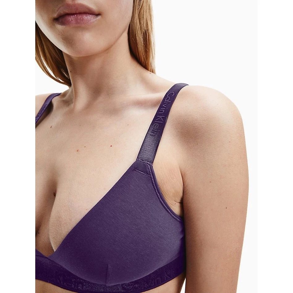 Calvin Klein Modern Cotton Unlined Convertible Metallic Bralette