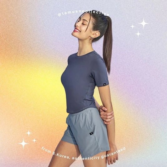 XEXYMIX Ice Feather Crop Short Sleeve