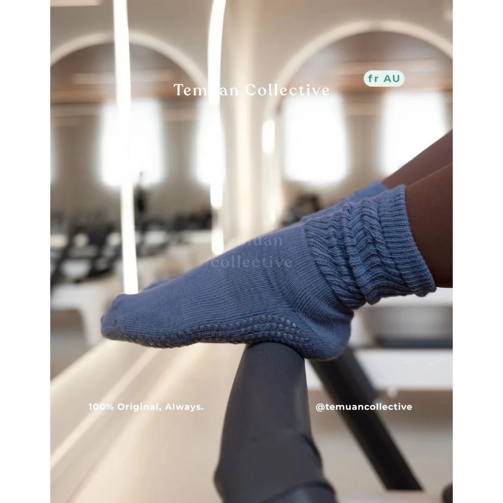 MoveActive Pilates Project x Cheerleader Scrunch Non Slip Grip Socks