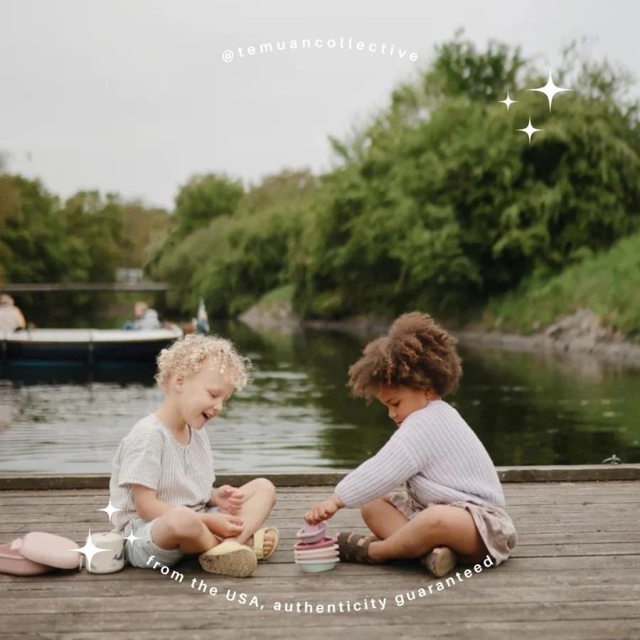 MUSHIE Bath Boats Original Set of 5 Stackable