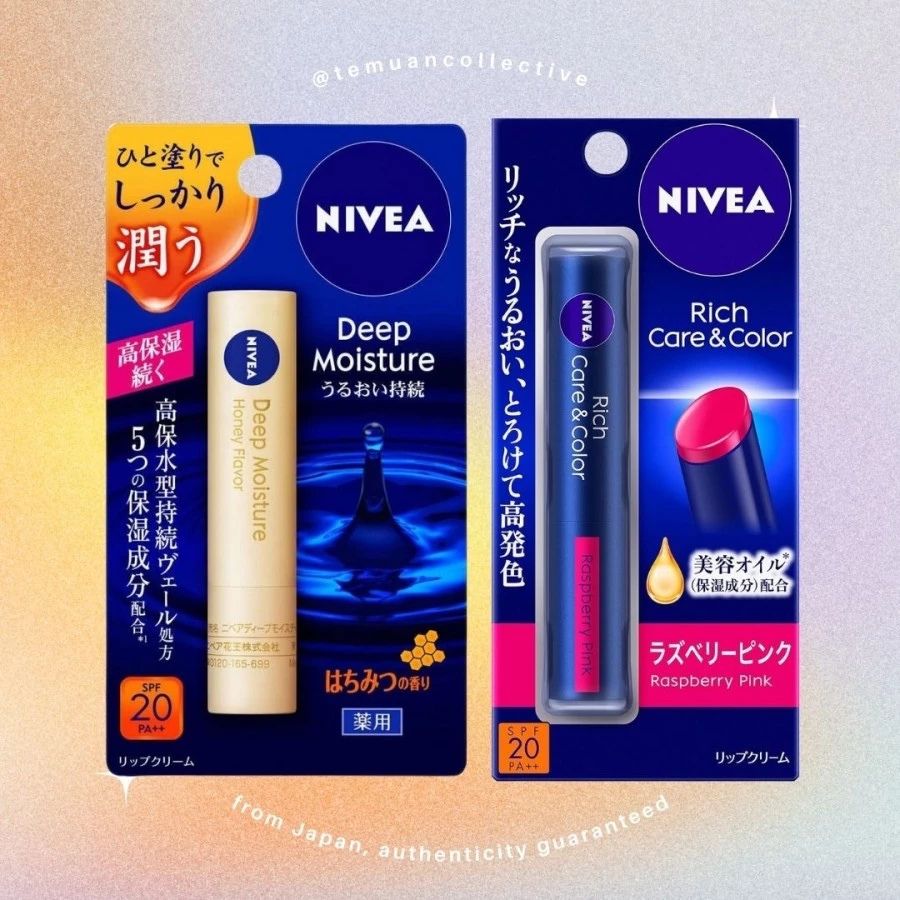 NIVEA Japan Deep Moisture Rich Care & Color Lip Balm