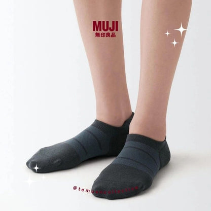 MUJI Japan Right Angle Arch Support Sneaker Socks 2 Pack