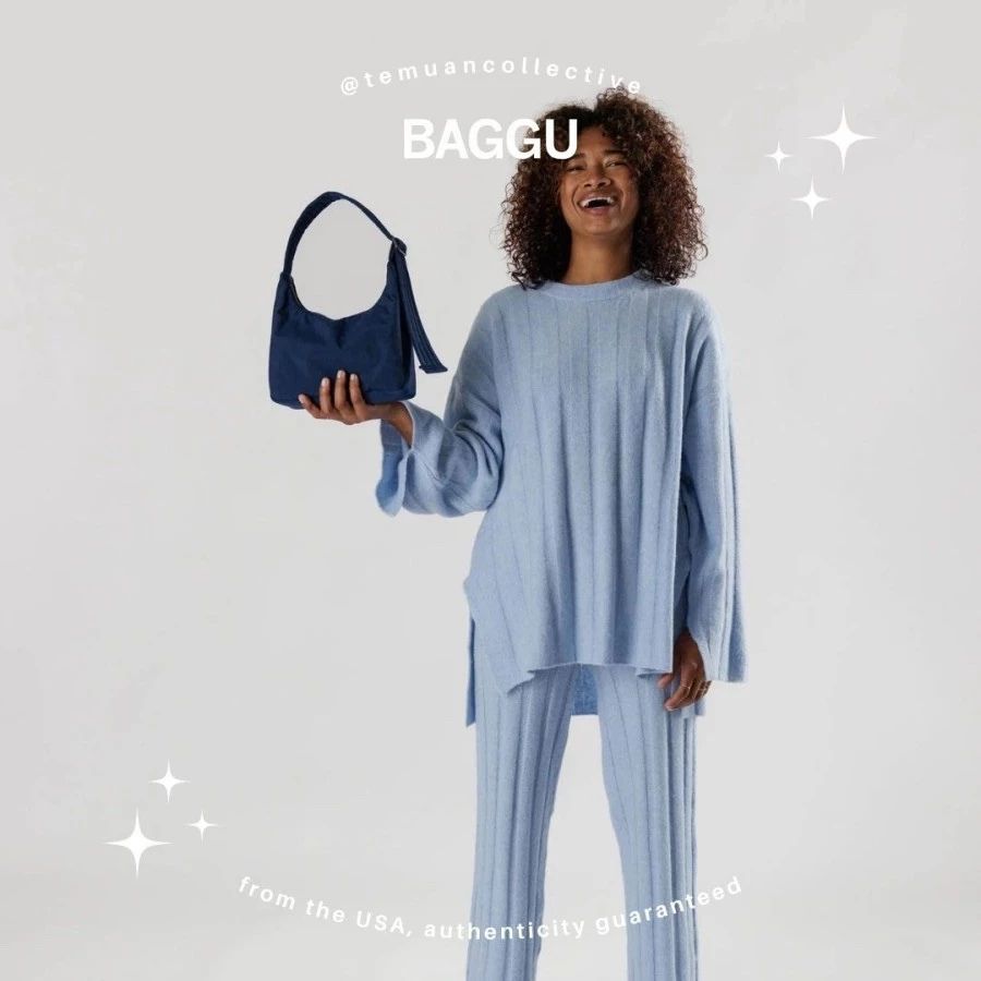 BAGGU Mini Nylon Shoulder Bag