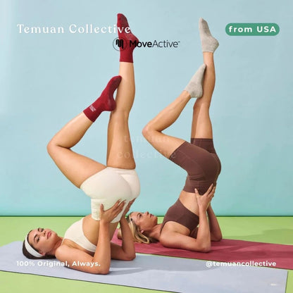 MoveActive Crew Non Slip Grip Pilates Socks