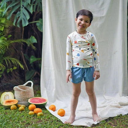 Bundle Long Sleeve Rash Guard & Boys Swim Shorts