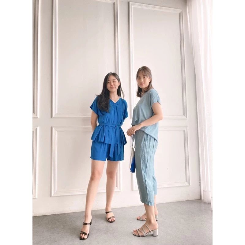 Maya Set Viscose Top & Shorts Set