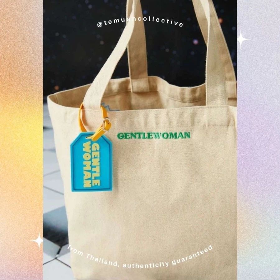 GENTLE WOMAN Logomania Tote Bag free Silicone Rubber Luggage Tag