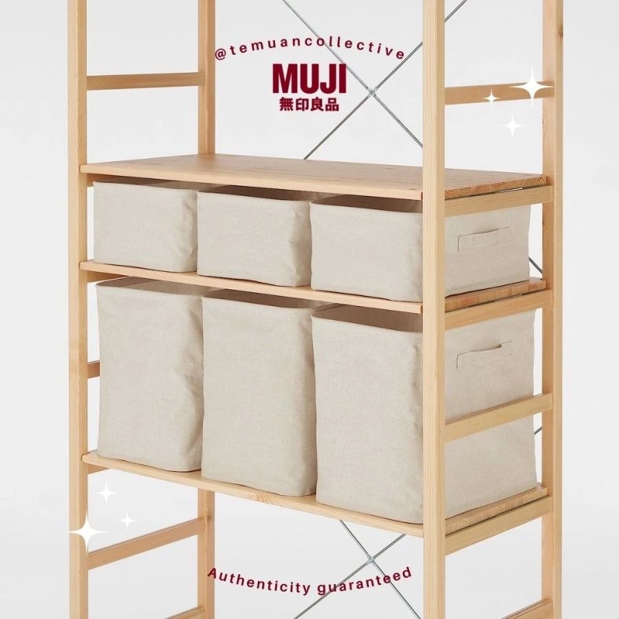 MUJI Polyester Linen Soft Box
