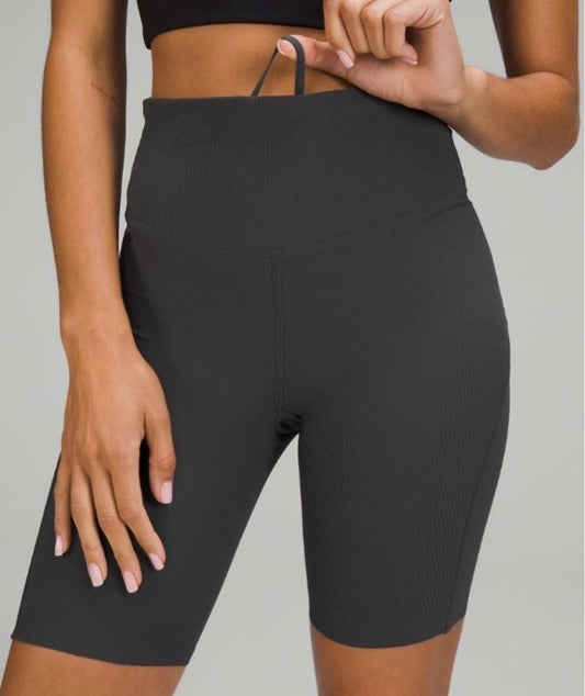 LULULEMON Base Pace High Rise Ribbed Short 8"