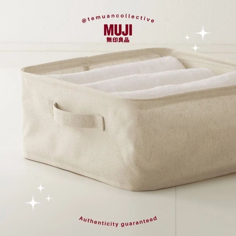 MUJI Polyester Linen Soft Box