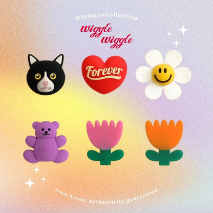 Wiggle Wiggle Silicone Charm Set