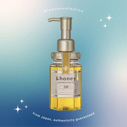 & Honey Deep Moist Hair Oil Step 3 Organic Botanical Natural Moist Argan