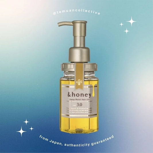 & Honey Deep Moist Hair Oil Step 3 Organic Botanical Natural Moist Argan