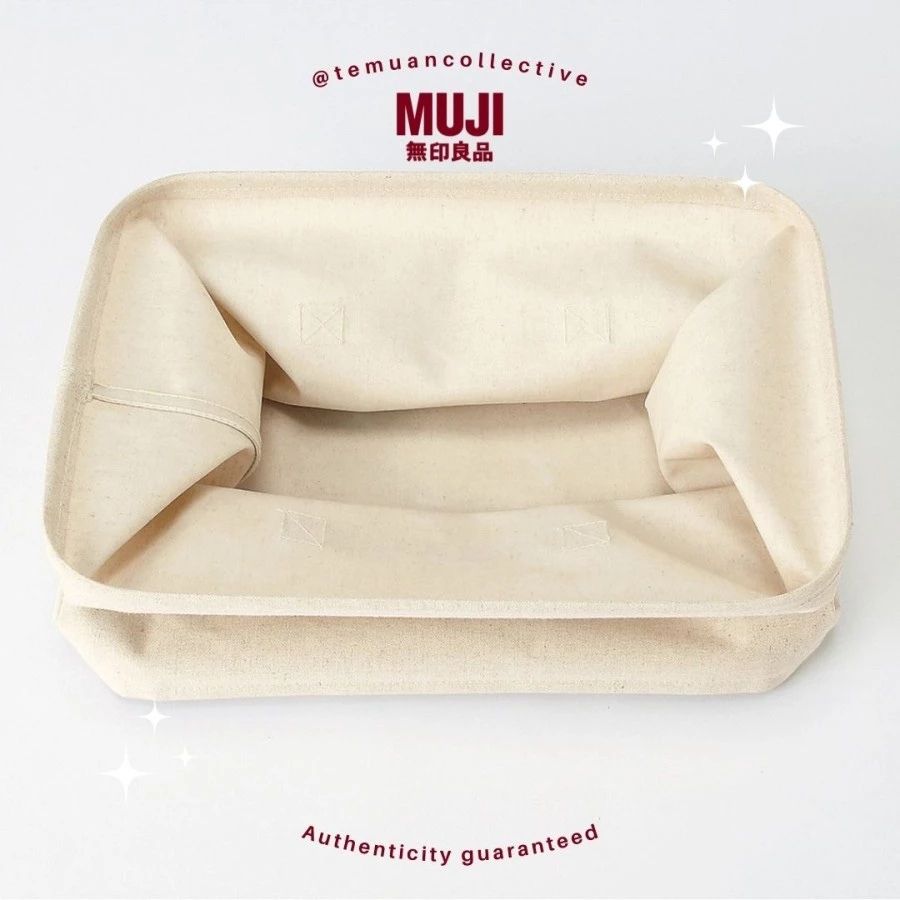 MUJI Polyester Linen Soft Box