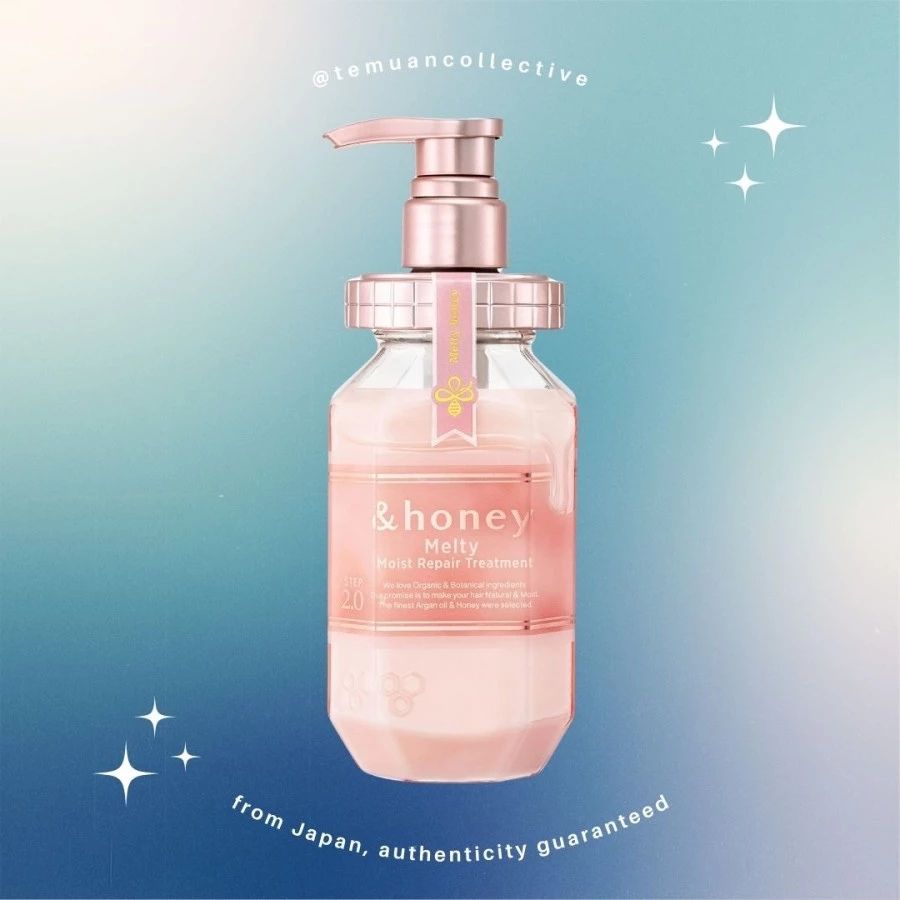 & Honey Deep Moist Hair Oil Step 3 Organic Botanical Natural Moist Argan