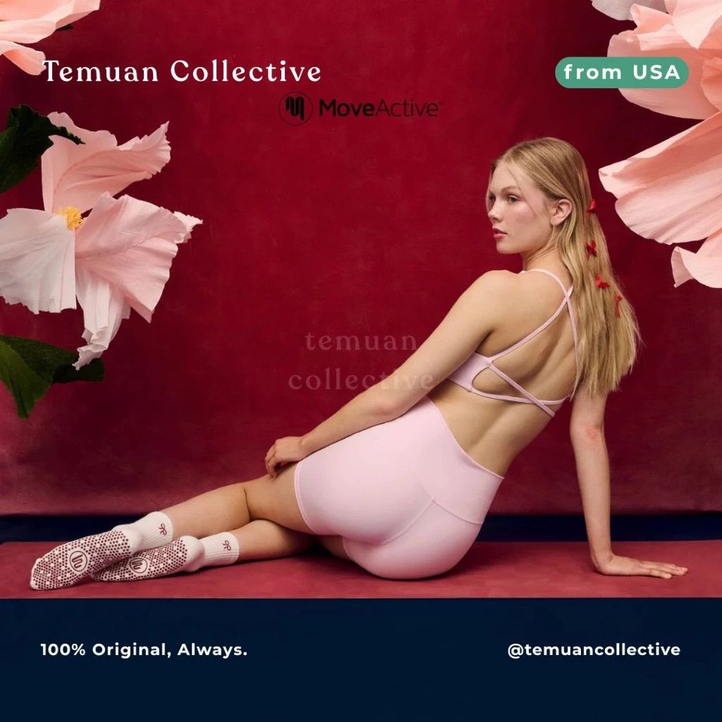 MoveActive Crew Non Slip Grip Pilates Socks