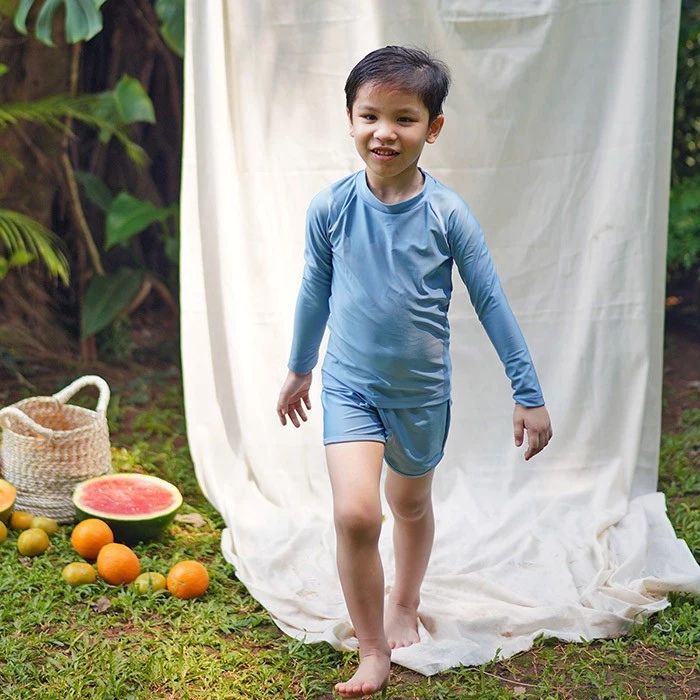 Bundle Long Sleeve Rash Guard & Boys Swim Shorts