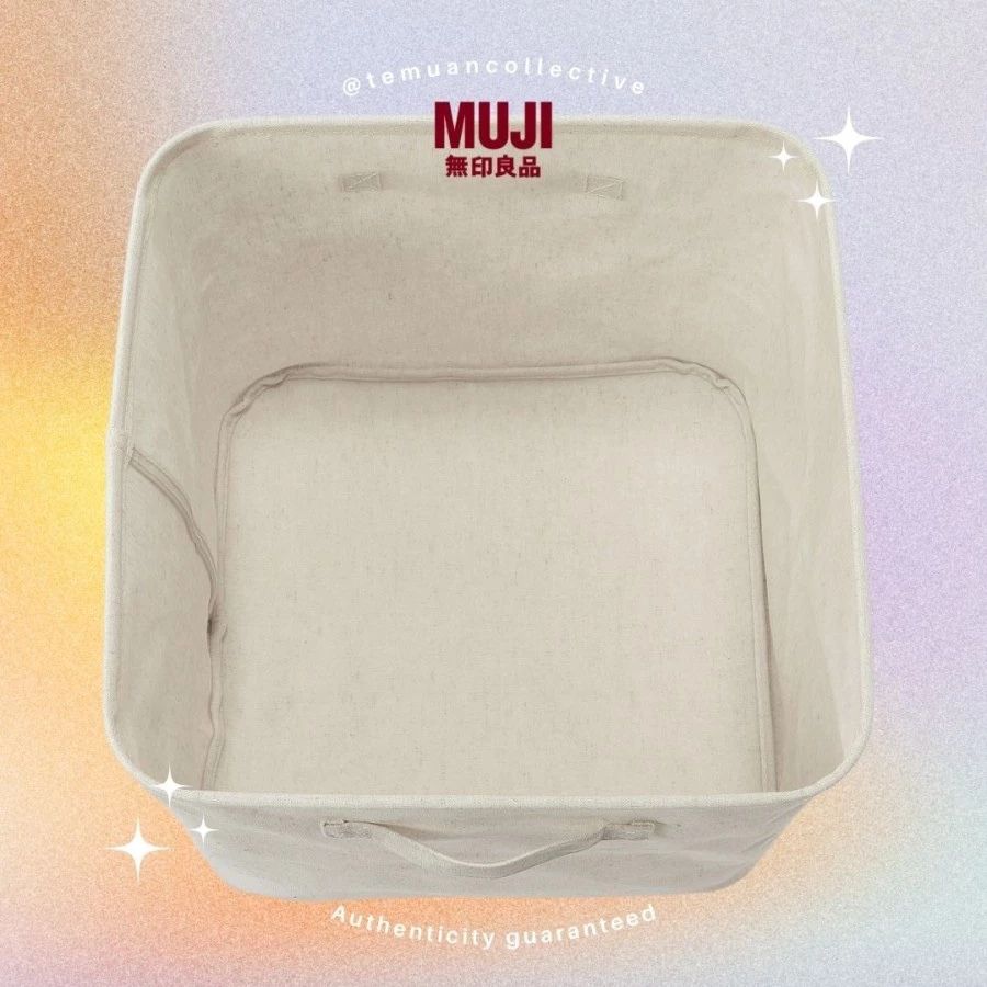 MUJI Polyester Linen Soft Box