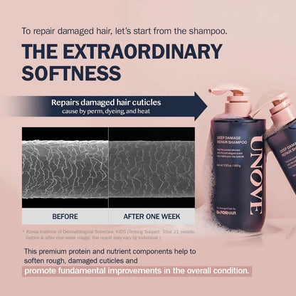 UNOVE Deep Damage Repair Shampoo 500g