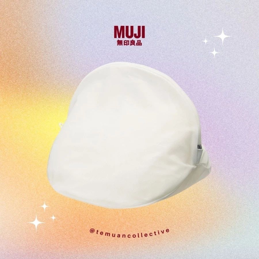 MUJI Polyester Reversible Cushion Mesh Laundry Net