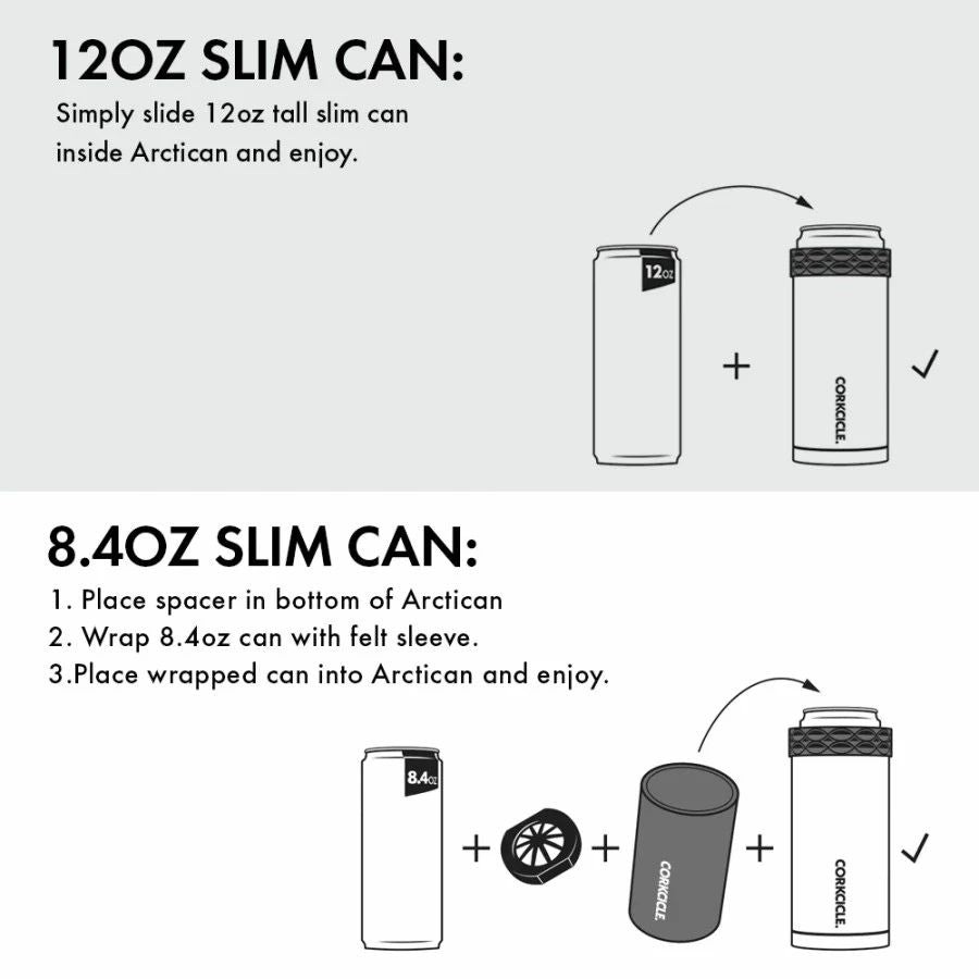 CORKCICLE Classic Slim Arctican - Can Cooler & Insulator