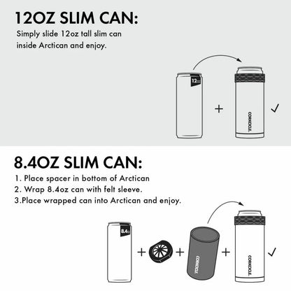CORKCICLE Classic Slim Arctican - Can Cooler & Insulator