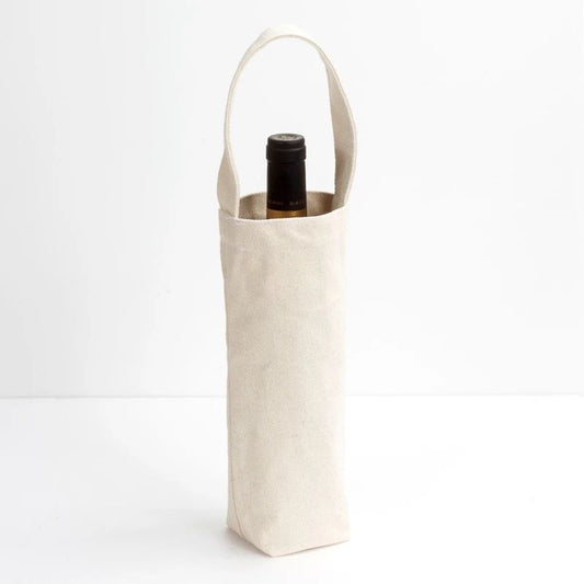 Canvas Wine Tote Water Bottle Tote Bag