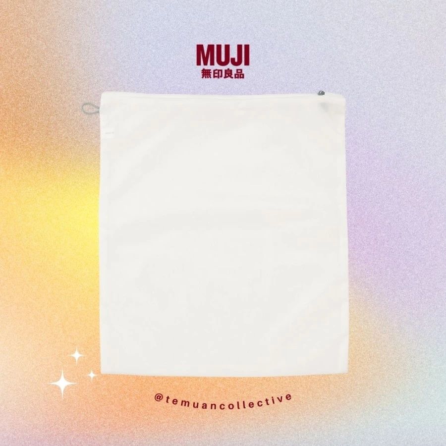 MUJI Polyester Reversible Cushion Mesh Laundry Net