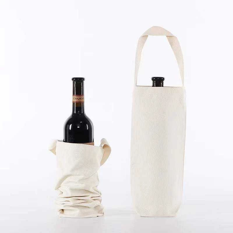 Canvas Wine Tote Water Bottle Tote Bag