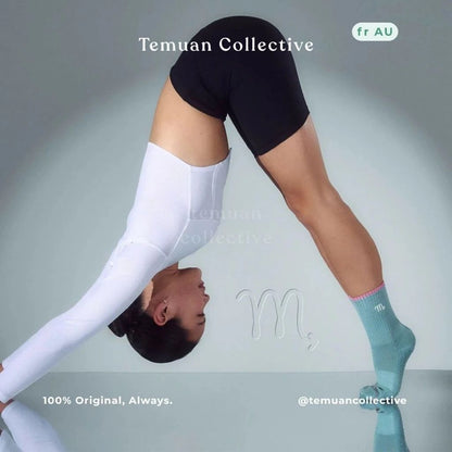 MoveActive Crew Non Slip Grip Pilates Socks