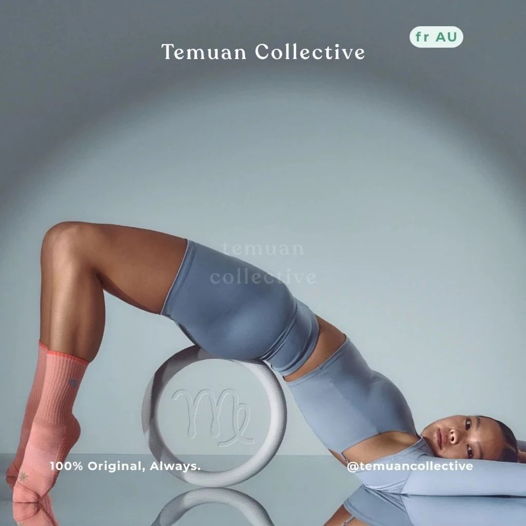 MoveActive Crew Non Slip Grip Pilates Socks