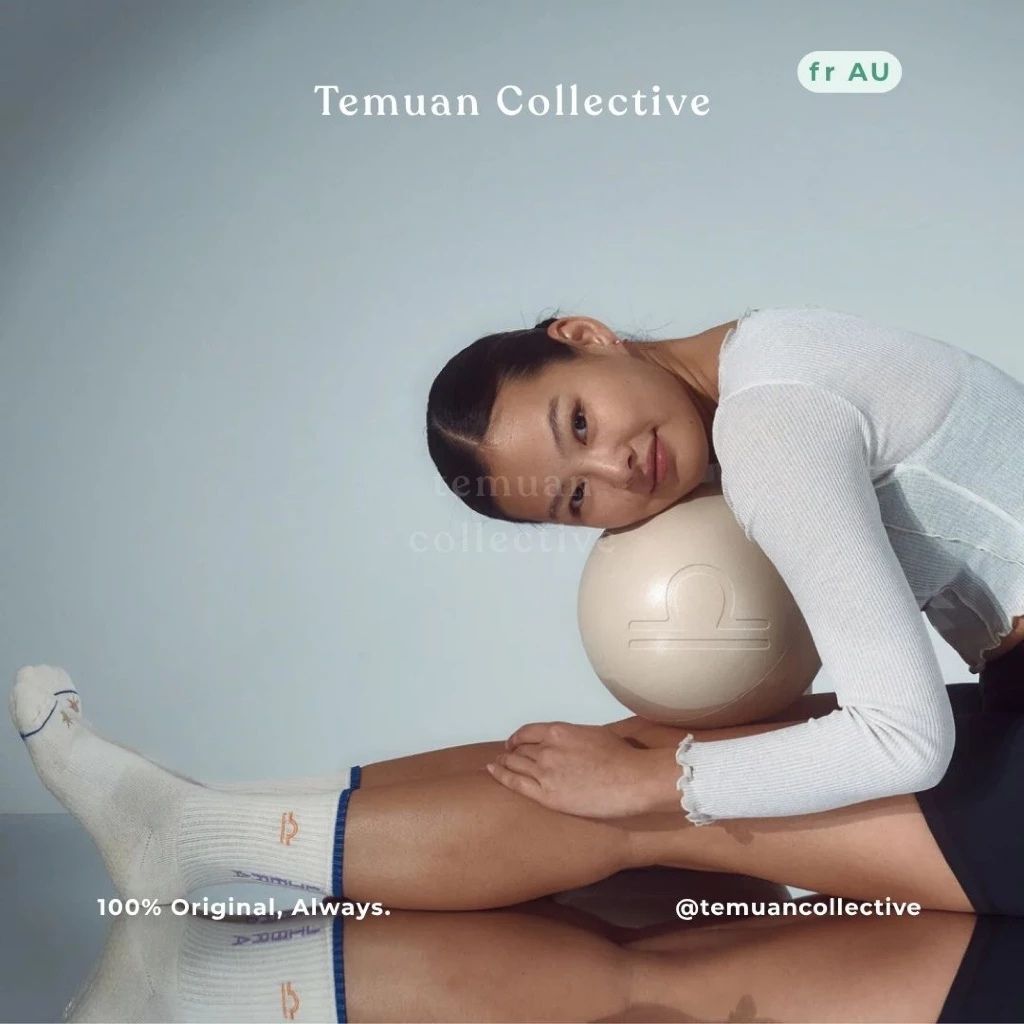 MoveActive Crew Non Slip Grip Pilates Socks