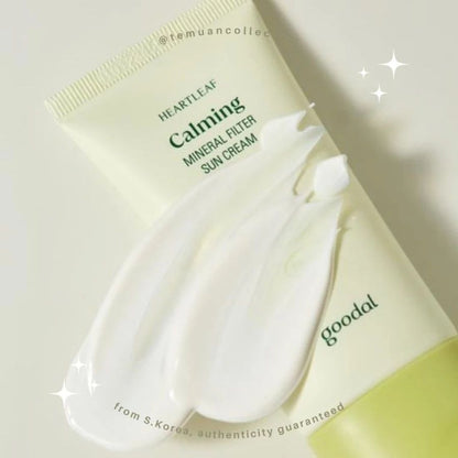 Goodal Heartleaf Calming Mineral Filter Sun Cream