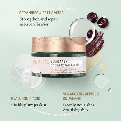 Biossance Squalane + Omega Repair Deep Hydration Moisturizer