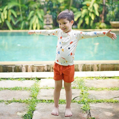 Bundle Long Sleeve Rash Guard & Boys Swim Shorts