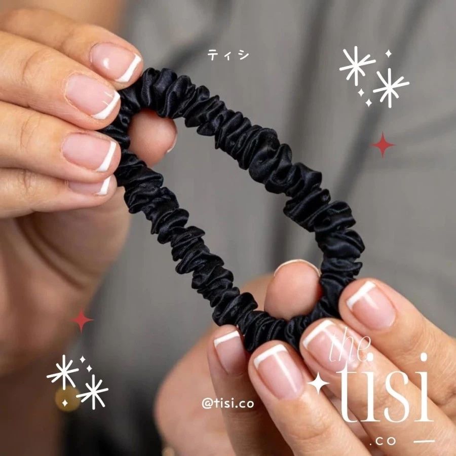 Mulberry Silk Skinny Scrunchy Set