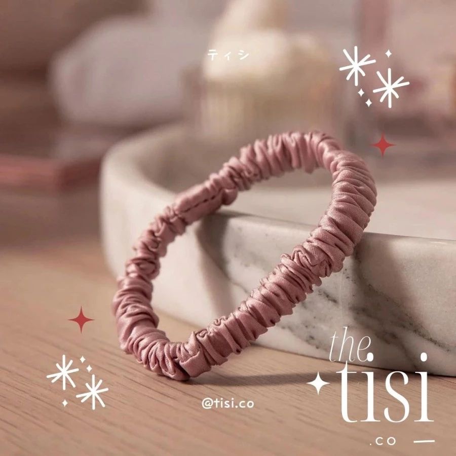 Mulberry Silk Skinny Scrunchy Set