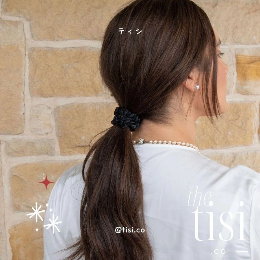 Mulberry Silk Skinny Scrunchy Set