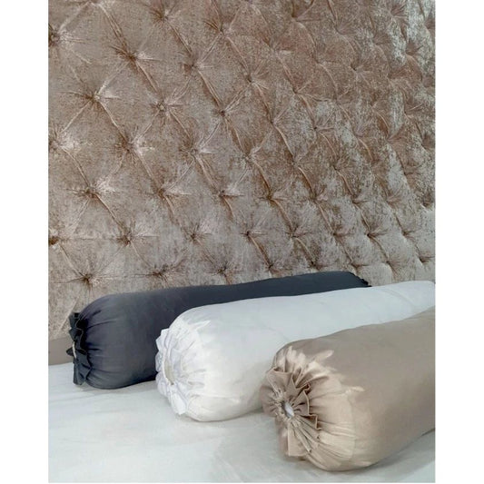 Satin Silk Bolster Case Bed Linen House of Sanaa