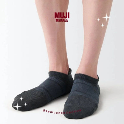 MUJI Japan Right Angle Arch Support Sneaker Socks 2 Pack