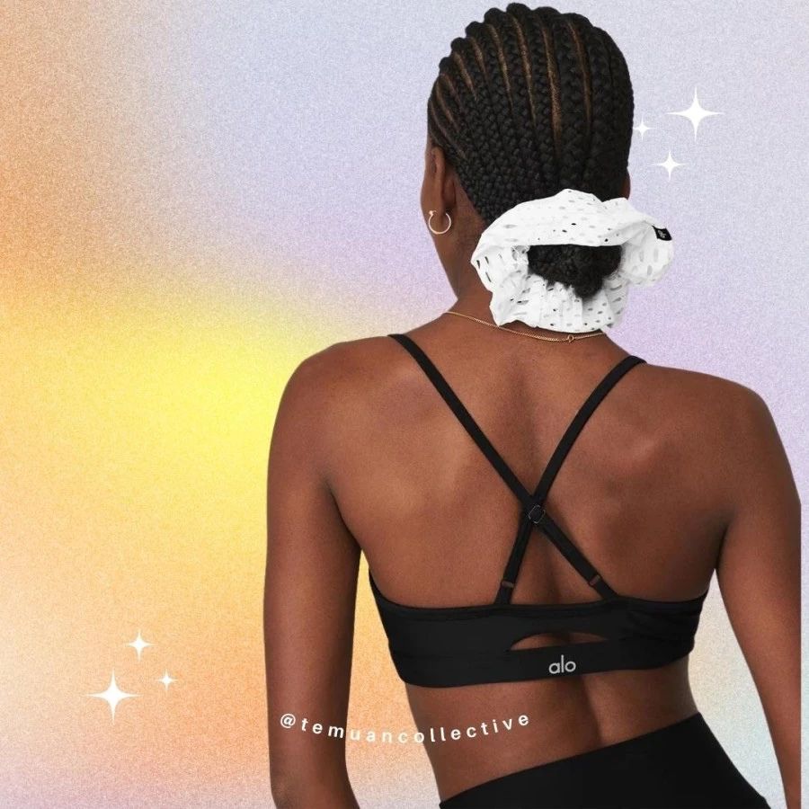 Alo Yoga Mesh Haute Summer Scrunchies