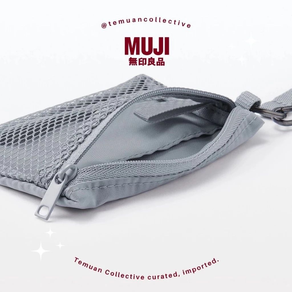 MUJI Polyester Card Holder with Strap