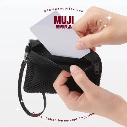 MUJI Polyester Card Holder with Strap