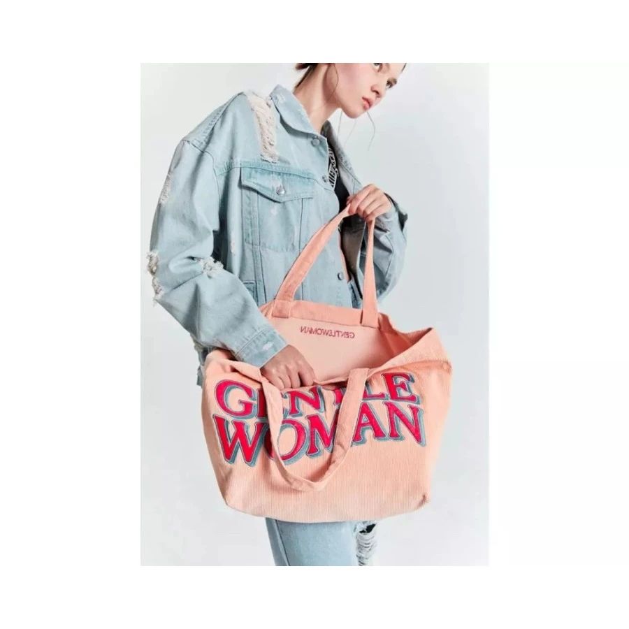 Gentle Woman Corduroy Pink Tote
