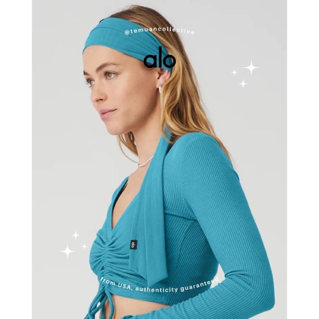Alo Yoga Fresh Mesh Tie Headband
