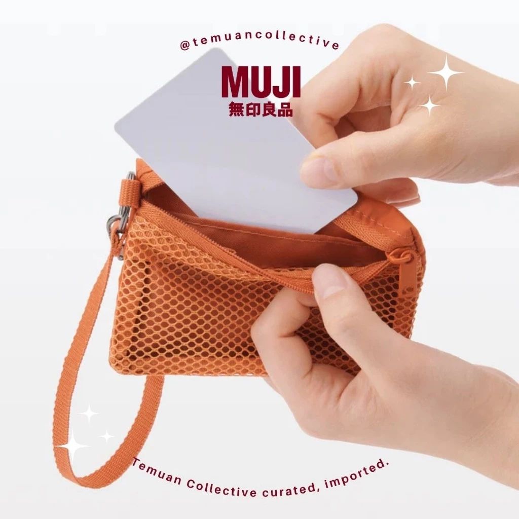 MUJI Polyester Card Holder with Strap