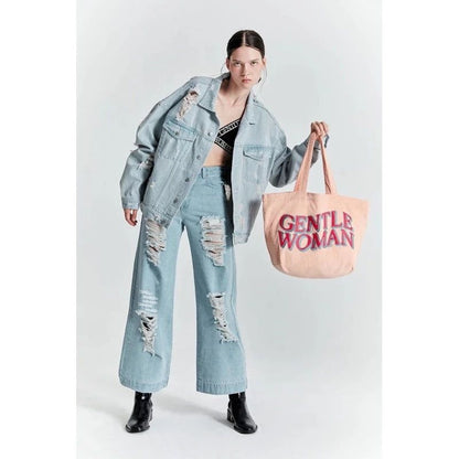 Gentle Woman Corduroy Pink Tote