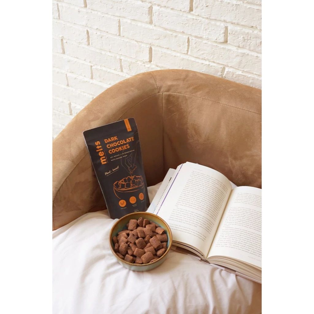 Melts Dark Chocolate Cookies 120 gram Healthy Snacks  Vegan Friendly